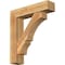 Ekena Millwork Balboa Block Rough Sawn Bracket w/ Offset Brace, Western Red Cedar, 8"W x 34"D x 38"H BKT0806X34X38BOA05RWR - alternate 1